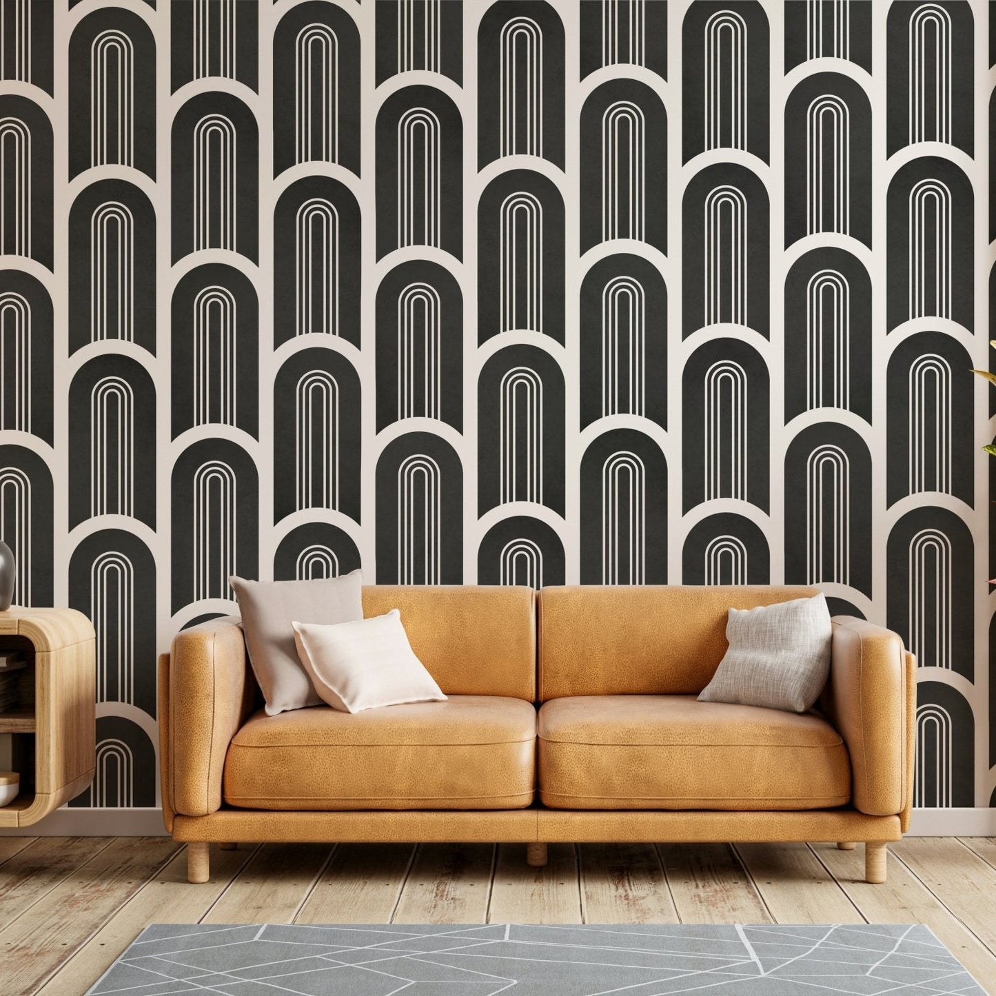 Timeless mural wallpaper with bold geometry, GD2628