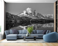 Black & White Landscape Mountain Wallpaper - Giffywalls A704