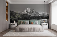 Black & White Landscape Mountain Wallpaper - Giffywalls A704
