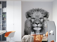 Monochrome lion with full mane GD311