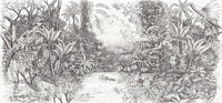 Black & White Nature Scenario Wallpaper Wall Mural - Giffywalls A381