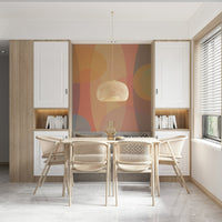 Overlapping diluted shades wallpaper mural, Blended Harmony.