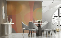 Blended Harmony Wall Mural Wistful pastoral umbrage motif.