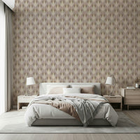 Art Deco floral wallpaper mural Bloom Echo design.