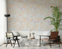 Bloom Hues: Soft Floral Art Wallpaper⁠