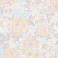 Bloom Hues: Soft Floral Art Wallpaper⁠