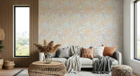 Bloom Hues: Soft Floral Art Wallpaper⁠
