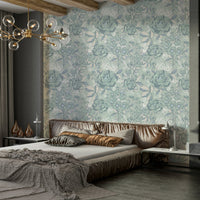 Design featuring intricate botanical motifs.

