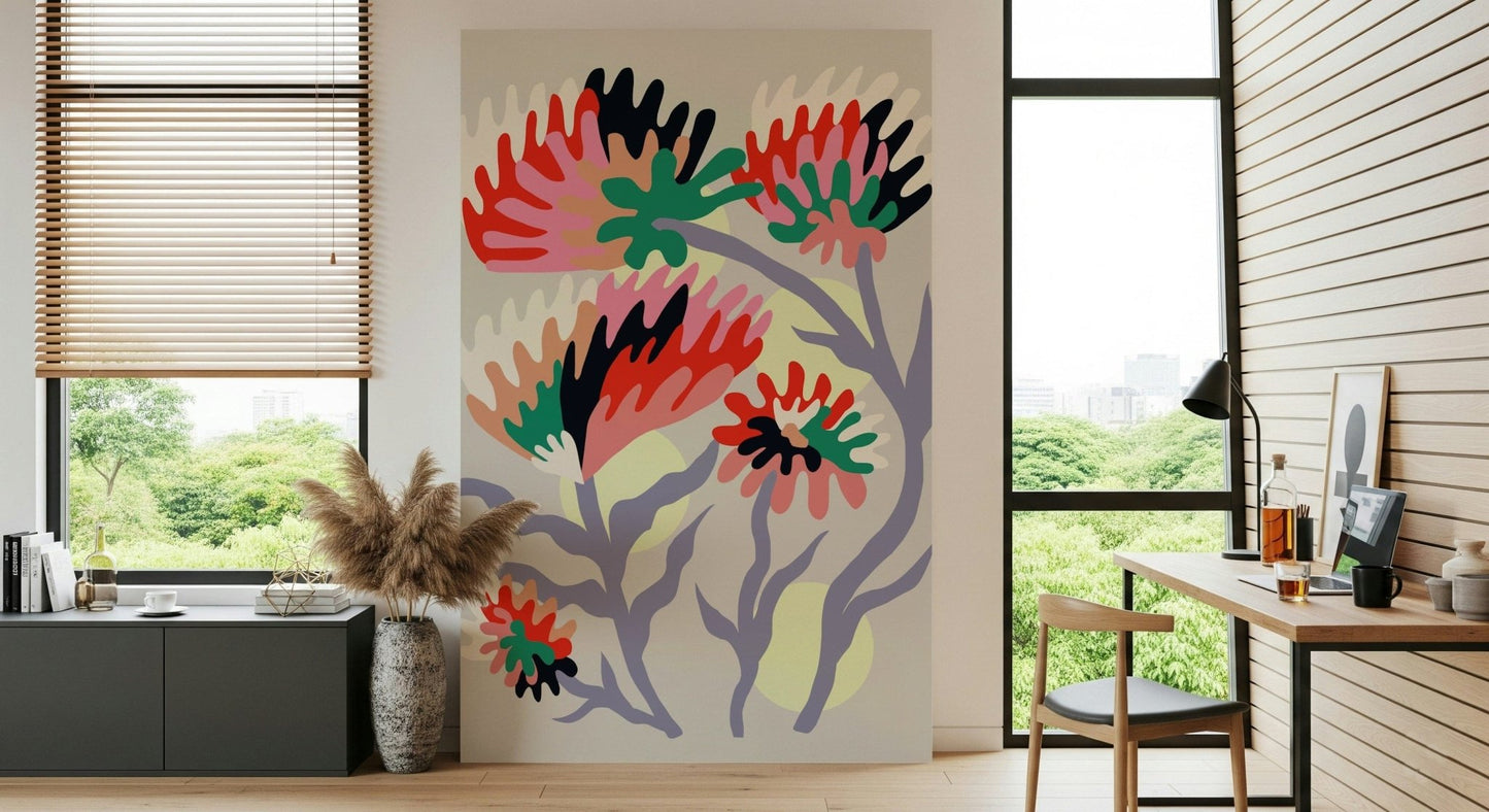 Bloom rebirth Wall Mural