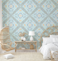 intricate and elegant blue pattern

