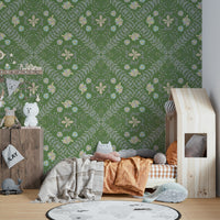 The wallpaper is applied seamlessly, without visible joins.

