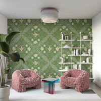 The color is a deep, muted olive green.

