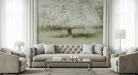 A beautiful modern art wall mural of delicate flowers.