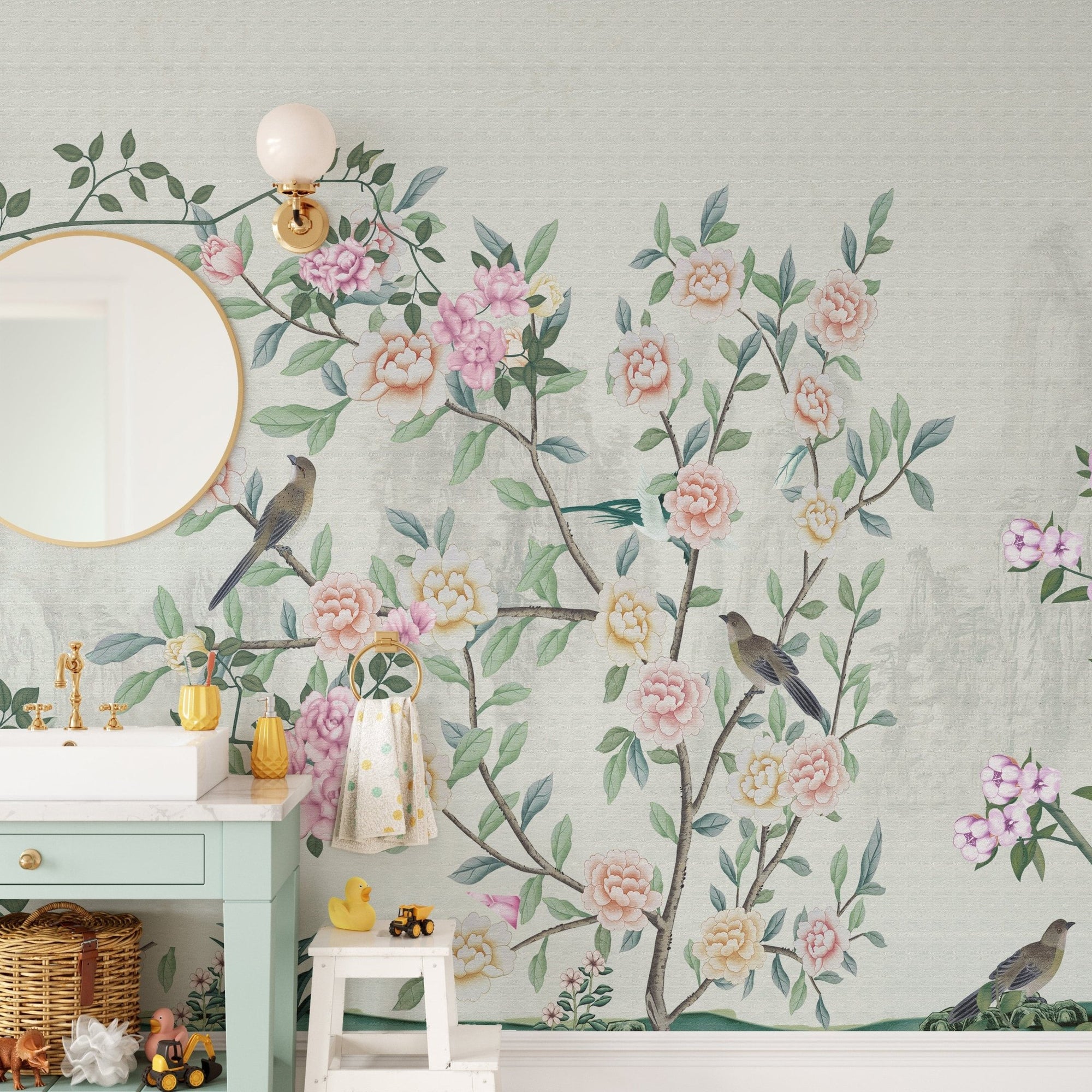 Garden Flowers Wallpaper Mural, A510