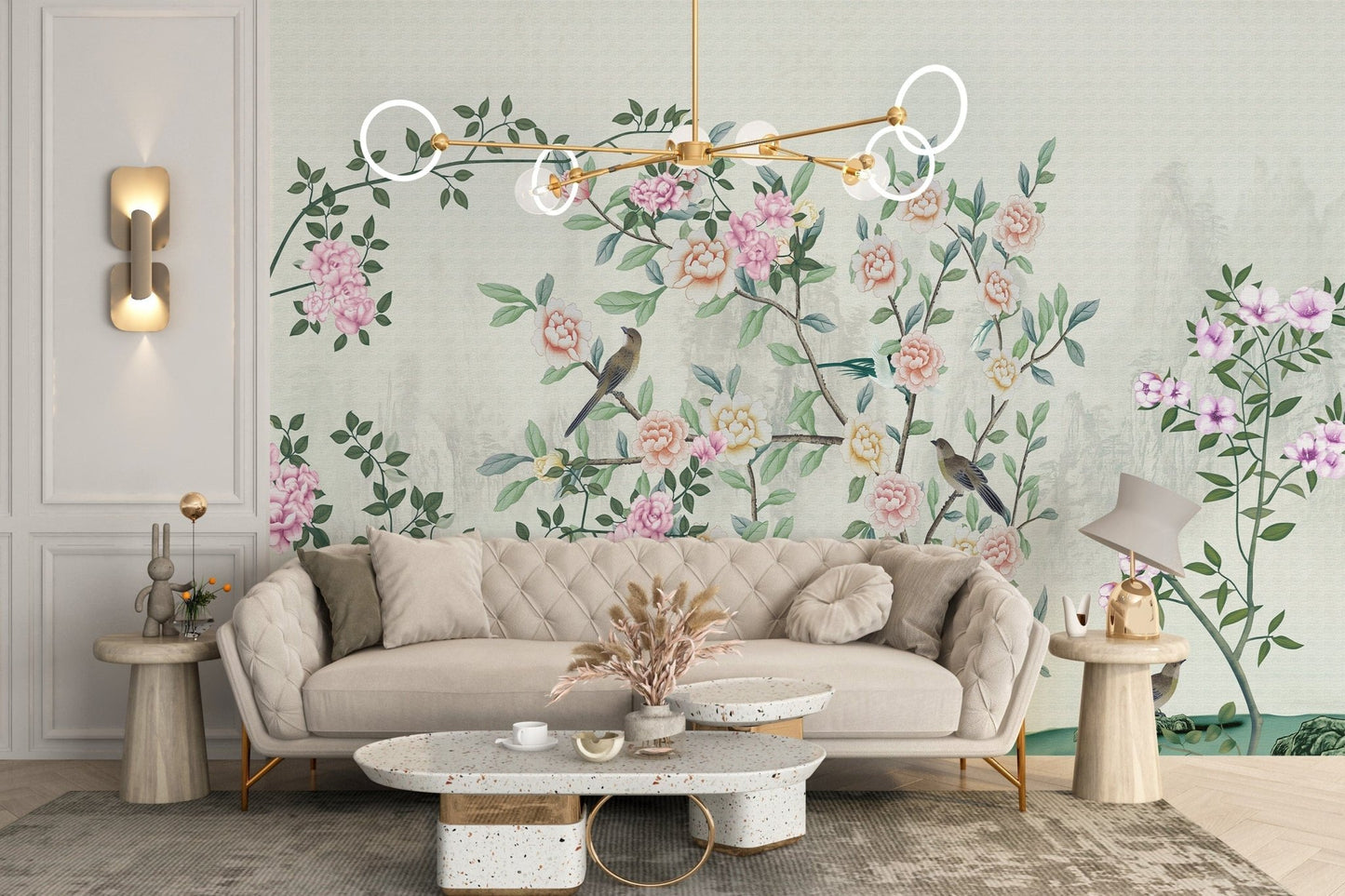 Garden Flowers Based Wallpaper Murals - Giffywalls, A510