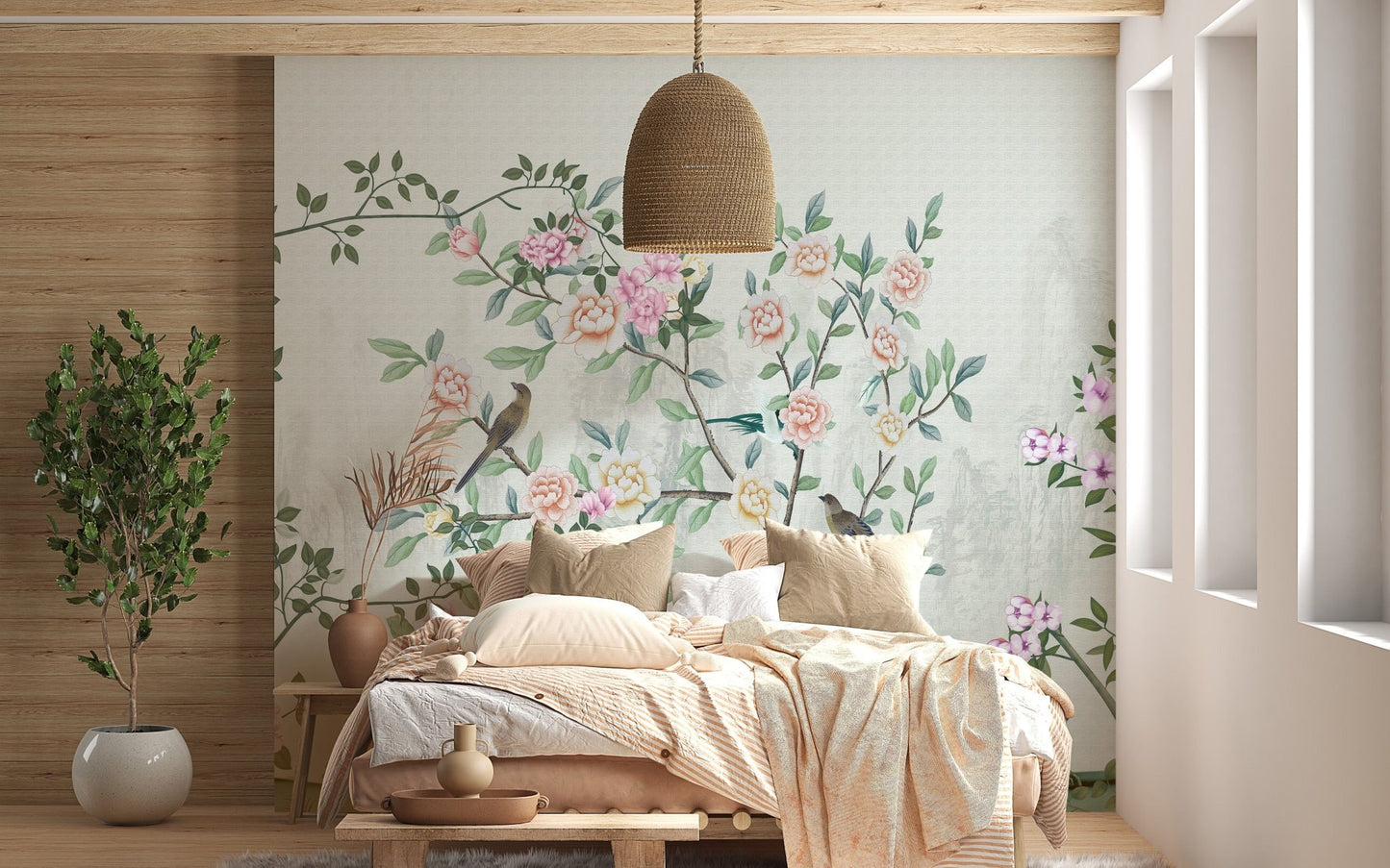 Floral Garden Design Wallpaper Mural, A510