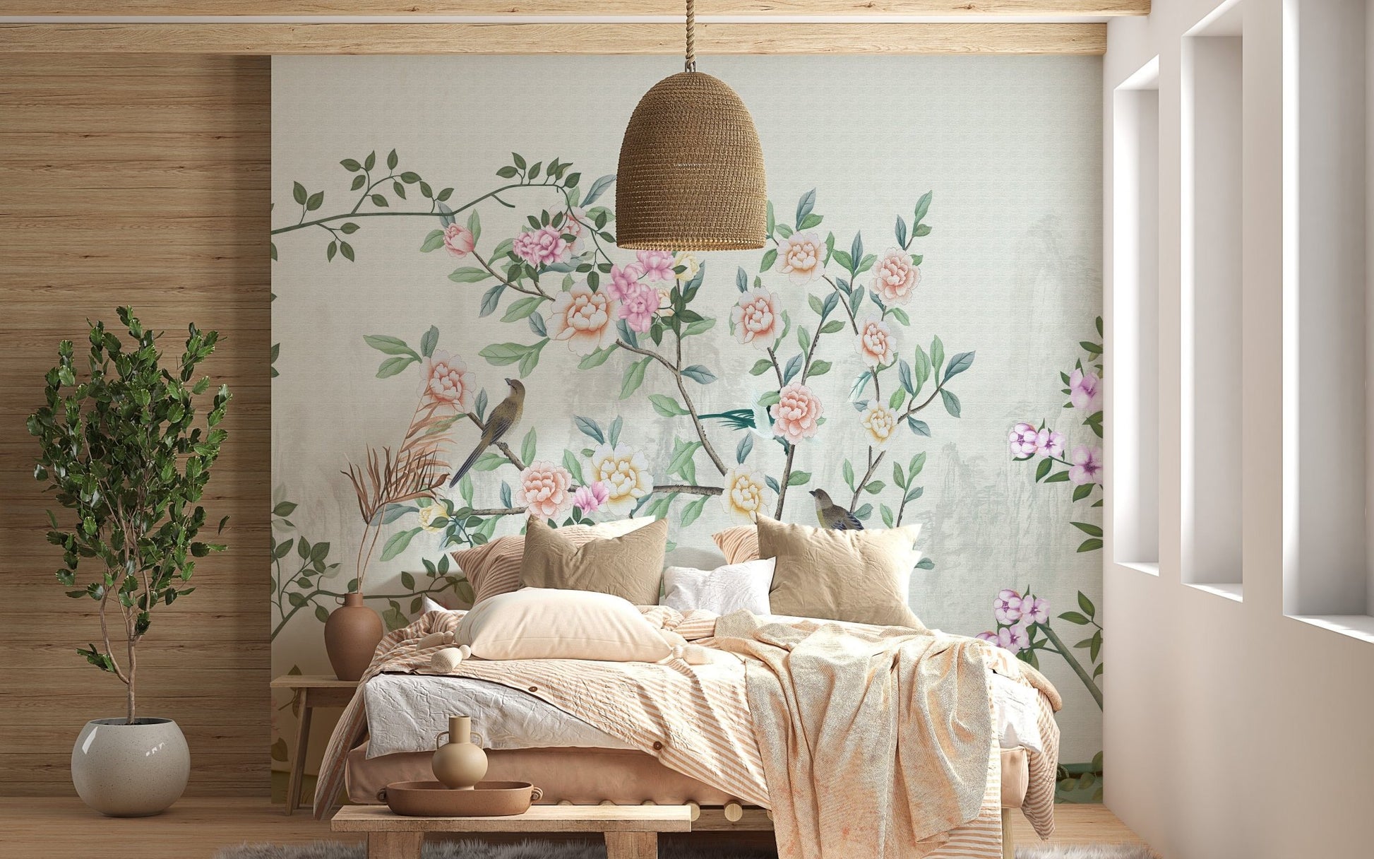 Floral Garden Design Wallpaper Mural, A510