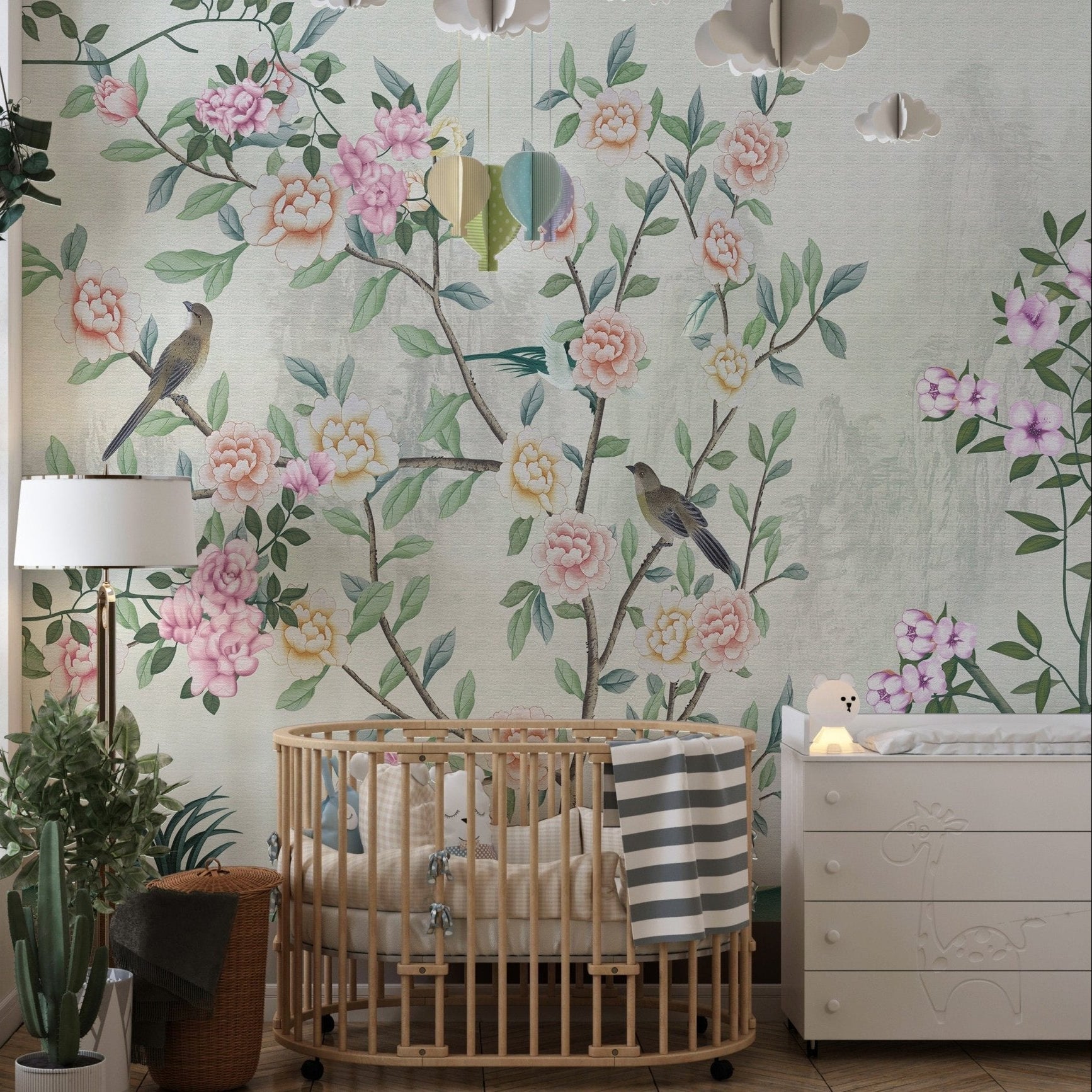Garden Flowers Wall Mural Design, A510