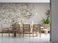 An artistic nature inspired mural for home decor., GD5569