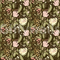 Warm pink and cream blooms nestle in leafy depths in this wallpaper GD4927
