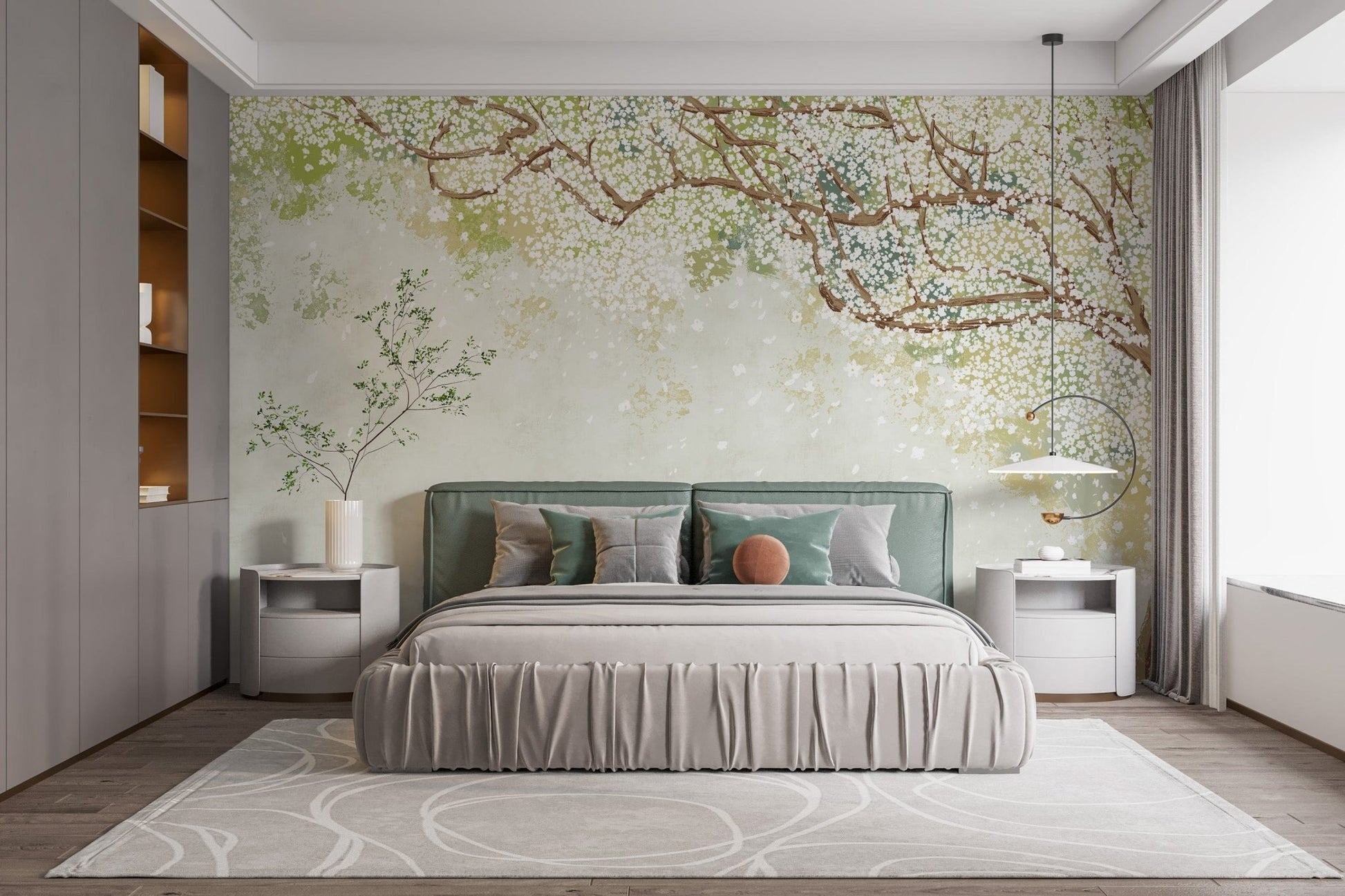Blossom Branch Wall Mural - Giffywalls