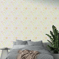 Water-colored floral texture on a clean white background GD5076
