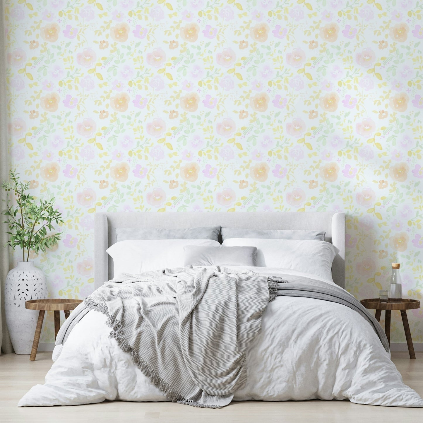 Breeze backdrop displaying pastel botanical illustration GD5076