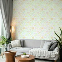 Charming seamless surface design depicting blooming petals GD5076