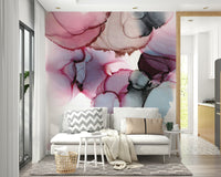 Subtle hints of botanical forms emerging from ethereal washes of color.

