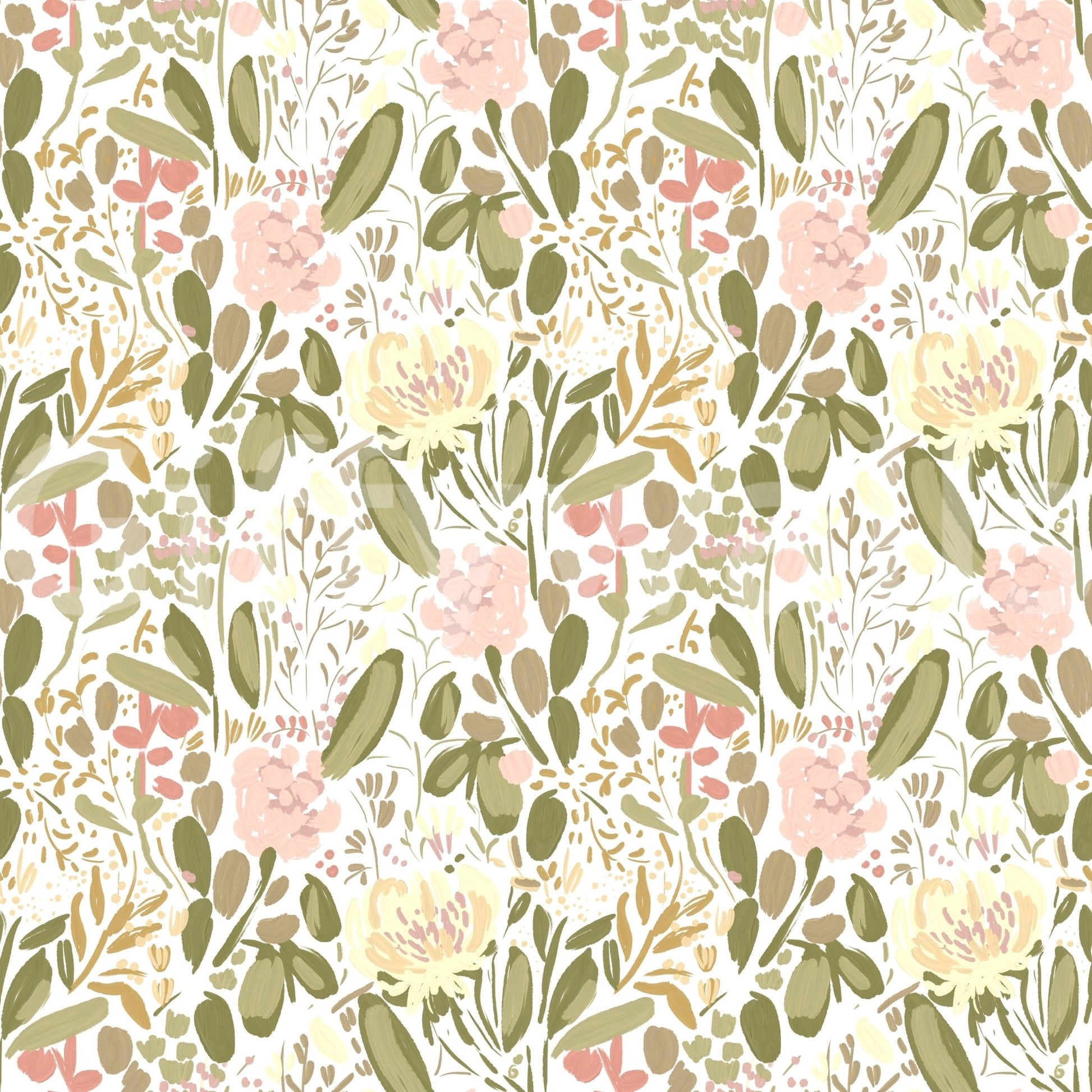 A detail of the warm tones in the flowers and greenery.

