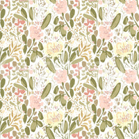 A detail of the warm tones in the flowers and greenery.

