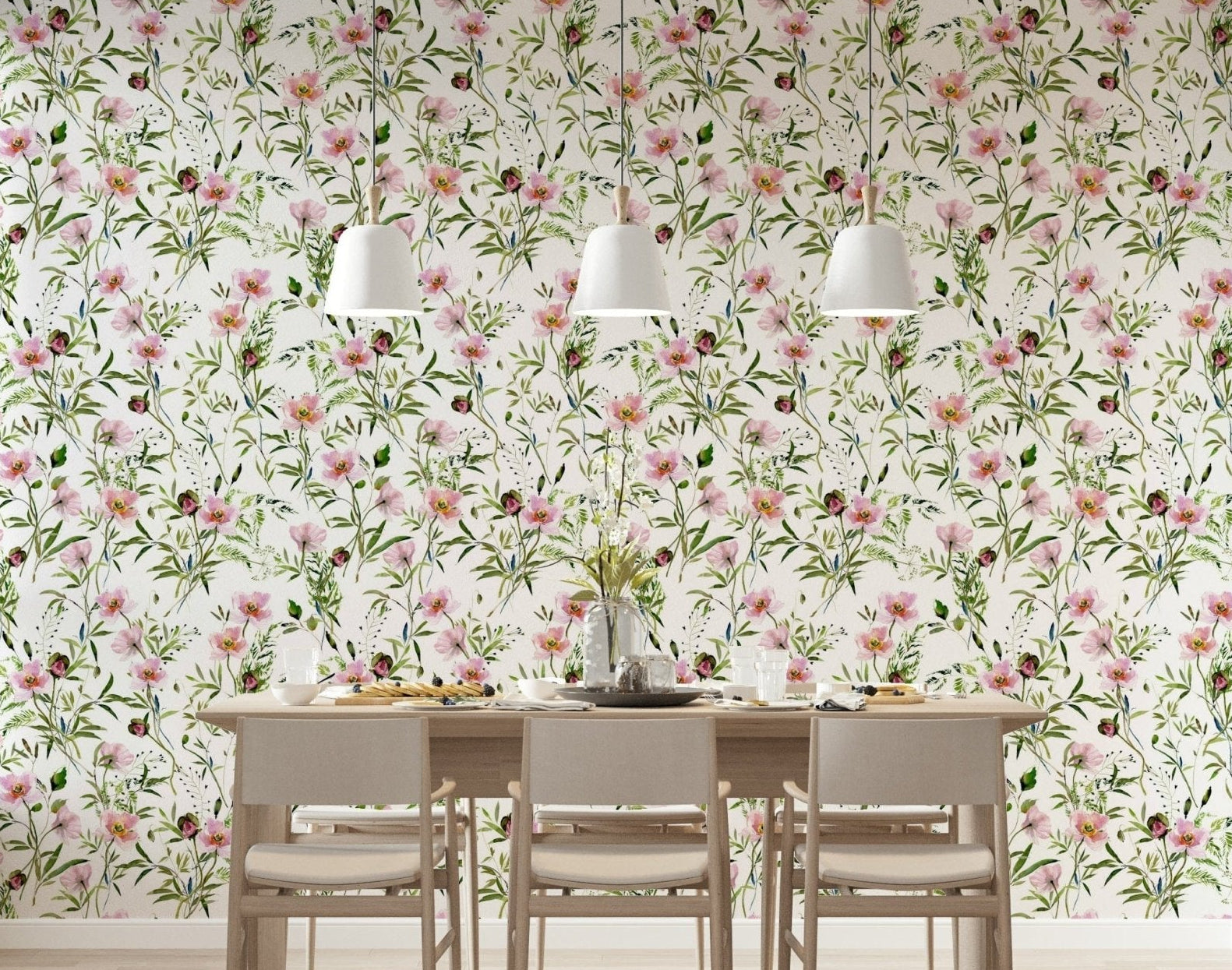 Wildflower meadow artwork wallpaper for walls exquisite Blossom Hues., GD7179