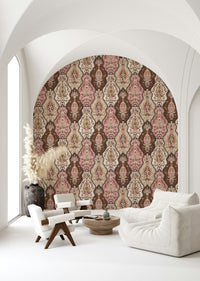 Removable Blossom Weave, intricate paisley wall treatment.