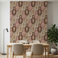 Bohemian chic Blossom Weave pattern removable wallpaper for walls.