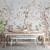 Bright Blossoms Colorful Floral Mural
