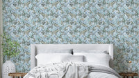 Hand-painted abstract wall mural

