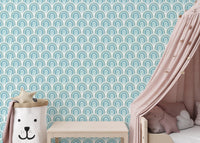 Blue aesthetic rainbow wallpaper style