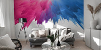 Colorful rainbow splash mural for rooms