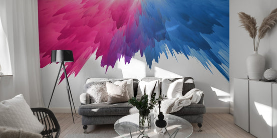 Colorful rainbow splash mural for rooms B157