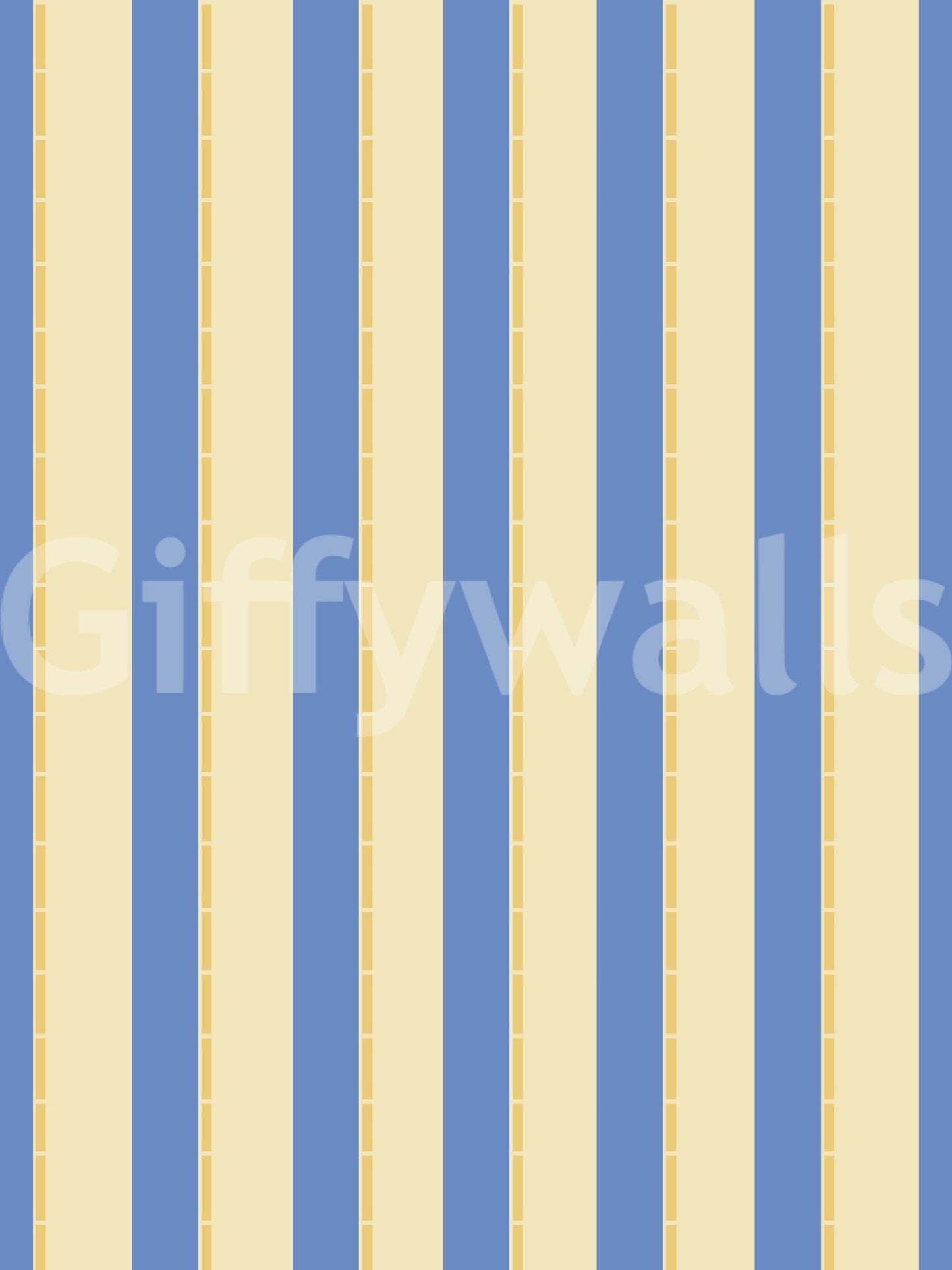 Blue and yellow Candy stripes Wallpaper⁠