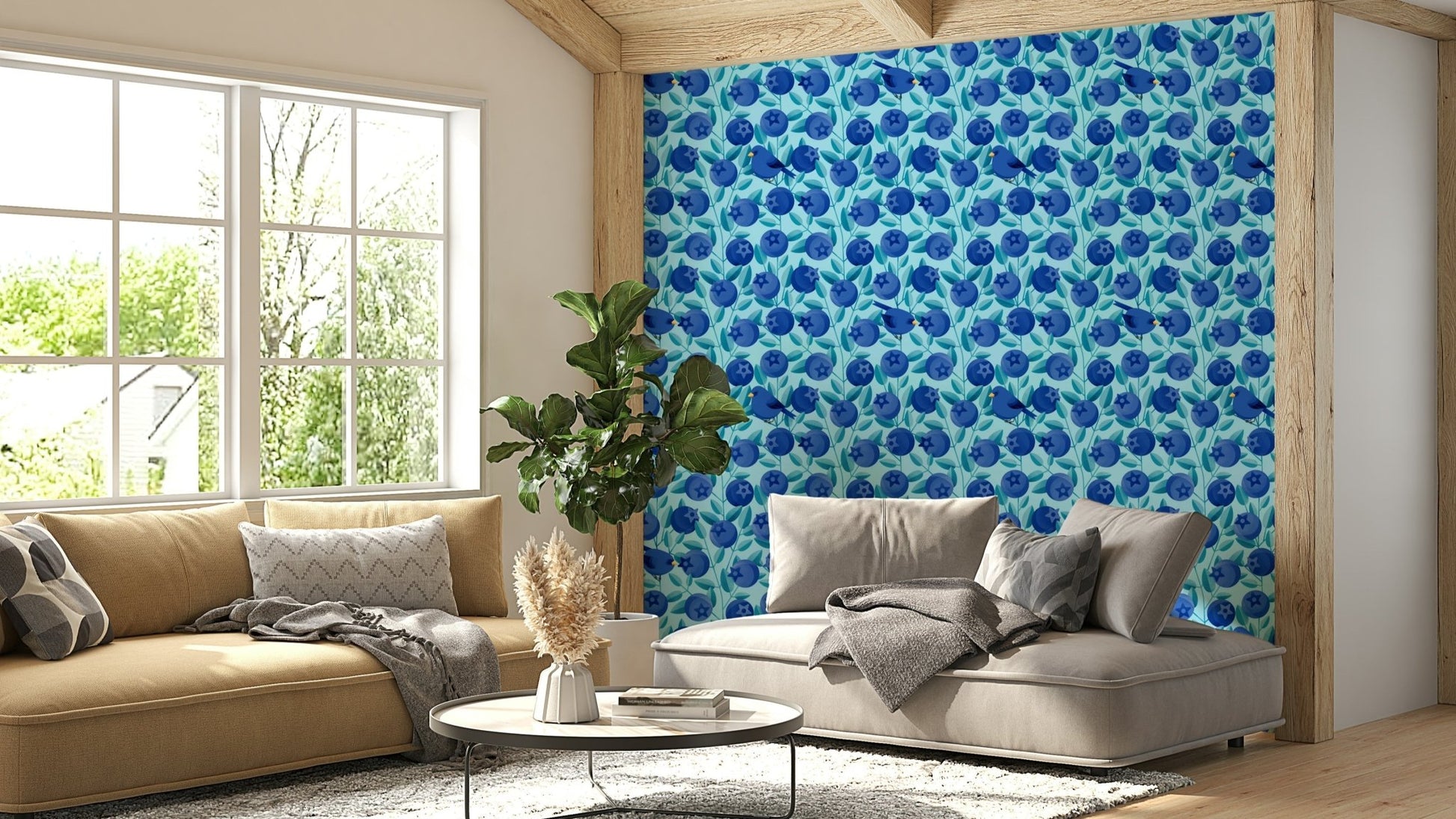 Nature-inspired wallpaper with a fun twist

