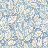 Nature-inspired blue budding branches wallpaper


