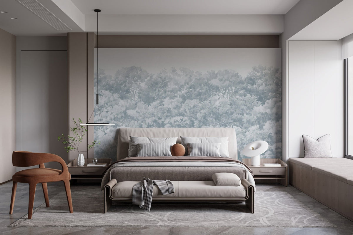 Blue Buttonwood Tree Wallpaper Mural C508