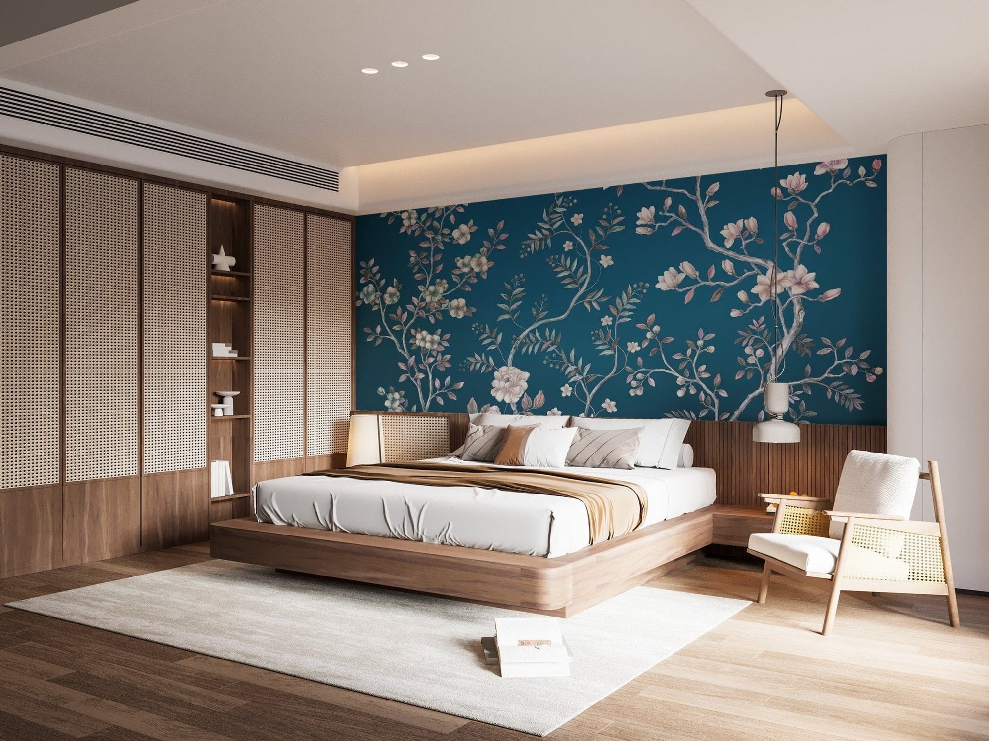 Blue Chinoiserie Wallpaper Mural C493