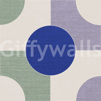 Blue focal point modern wall texture

