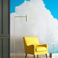Sky-blue tones edge the top of a white cloud, a Blue Clouds III wall mural GD4845
