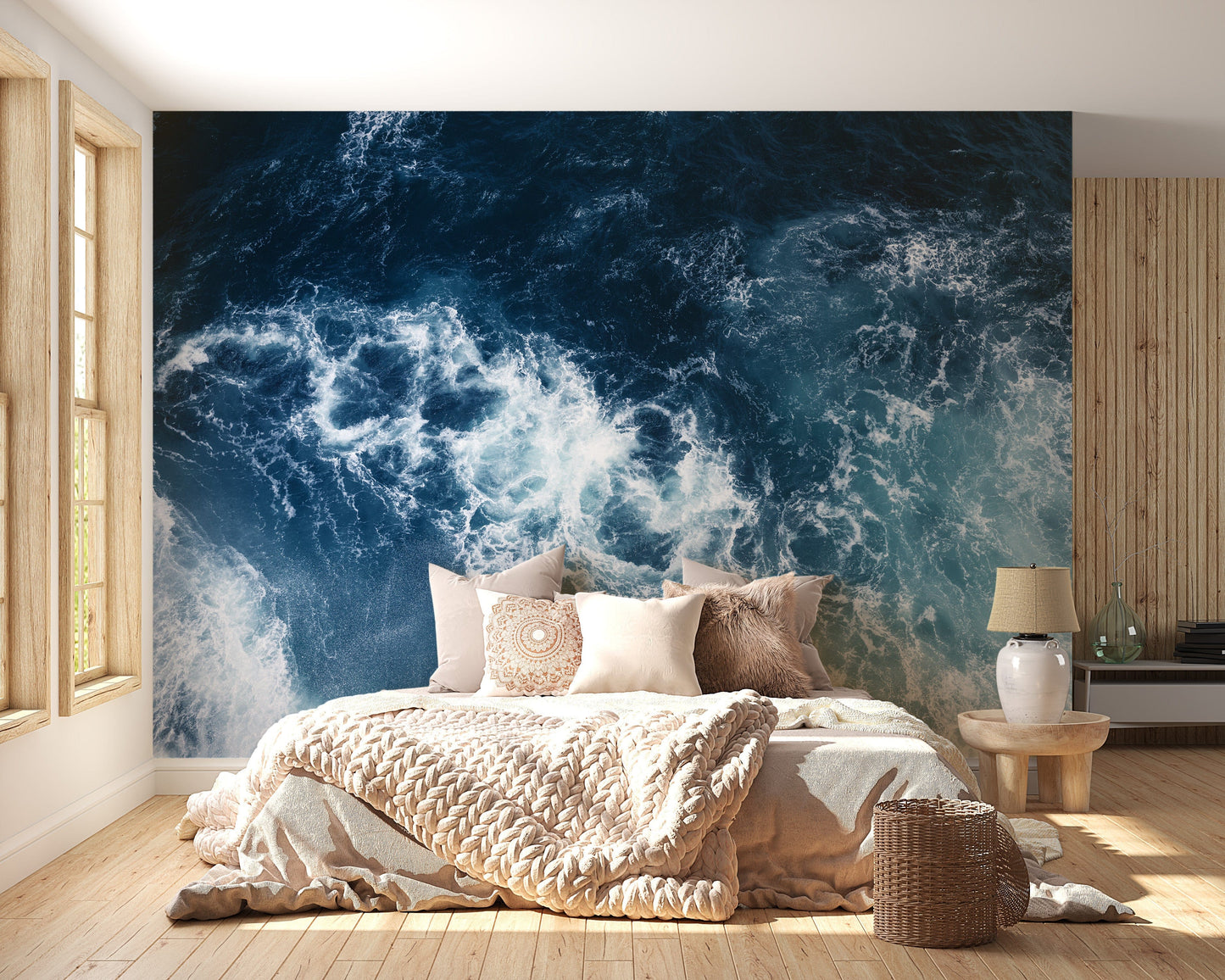Blue Water Wallpaper Mural - Giffywalls