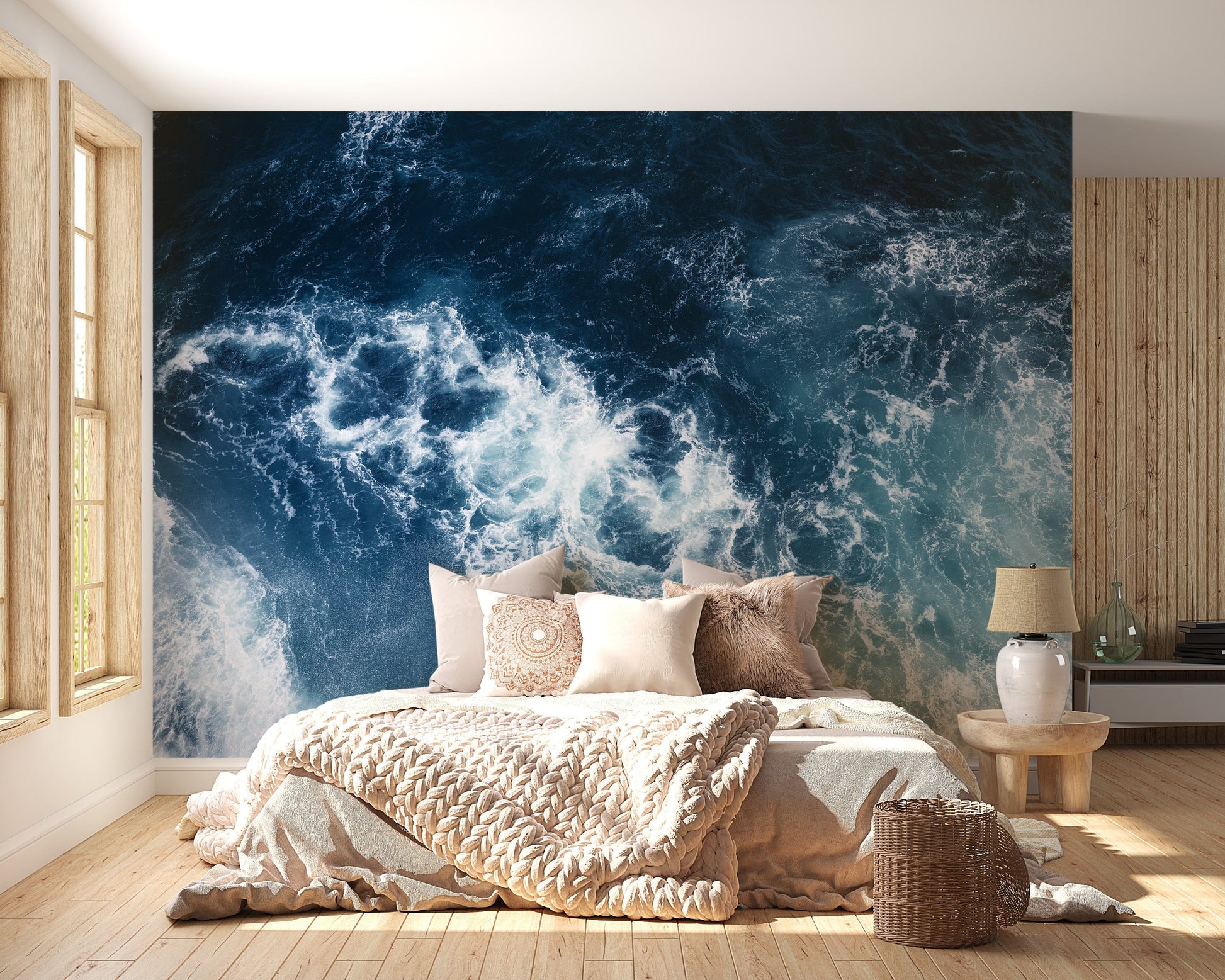 Blue Water Wallpaper Mural - Giffywalls