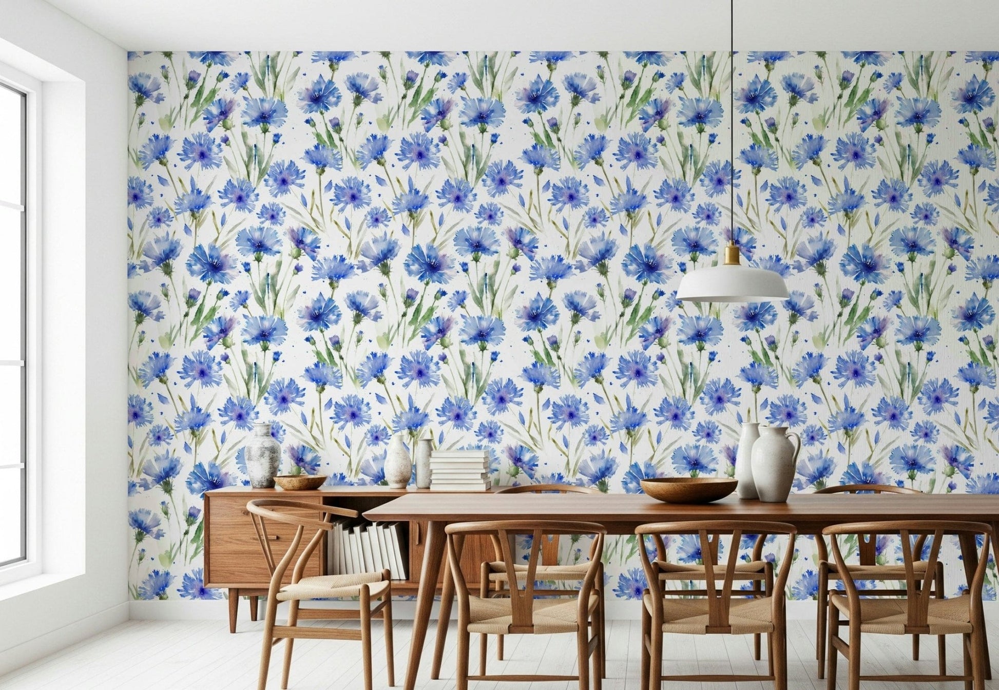 Blue Cornflower Dream Wallpaper⁠