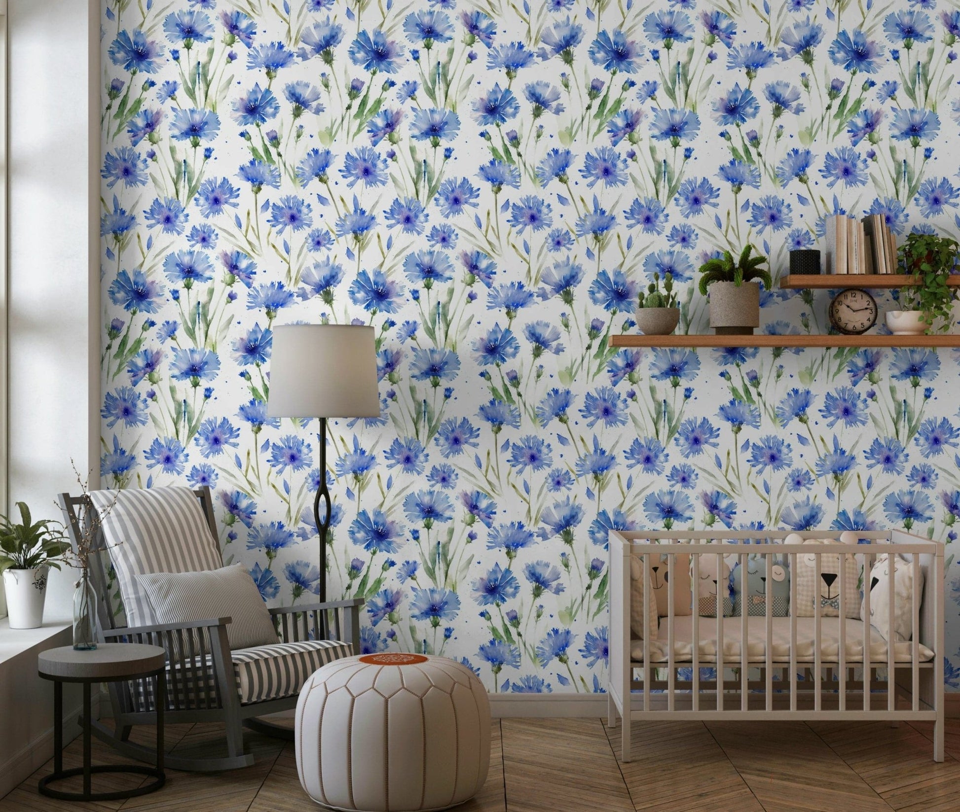 Blue Cornflower Dream Wallpaper⁠
